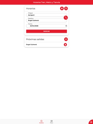 Horarios Tren, Metro y Tranvía iPad screenshot