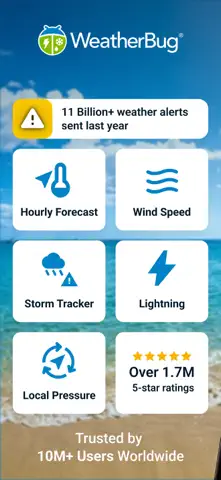 WeatherBug: Weather Forecast App Store screenshot 1