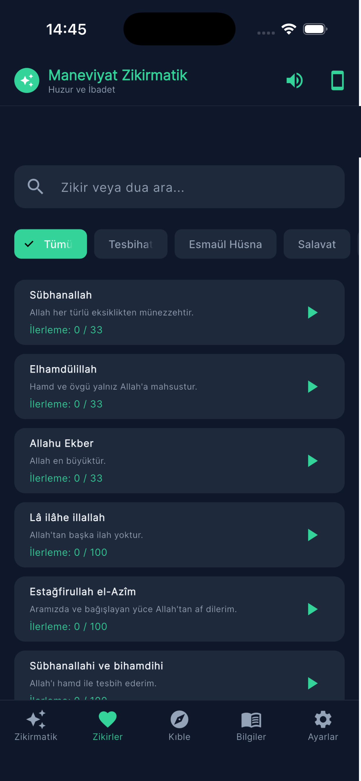 Maneviyat Zikirmatik screenshot 2