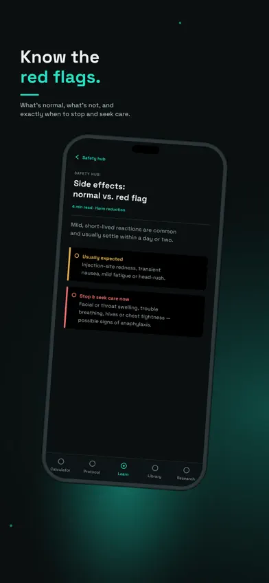 Vialo: Peptide Safety & Dosing screenshot 5