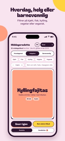 Middagsroulette screenshot 5