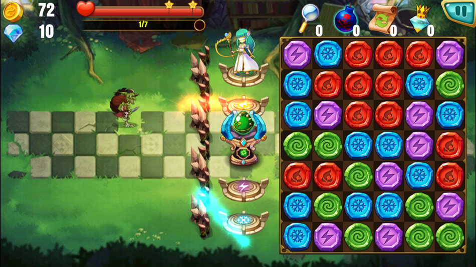 #4. Mystic Quest: Match 3 RPG (iOS) 由: Aziza Rahman