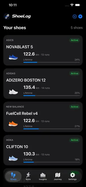 ShoeLog: Run Shoe Manager screenshot 1