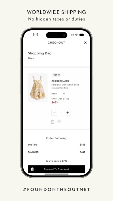 THE OUTNET: Luxury for less iPhone screenshot 7 - Shopping app