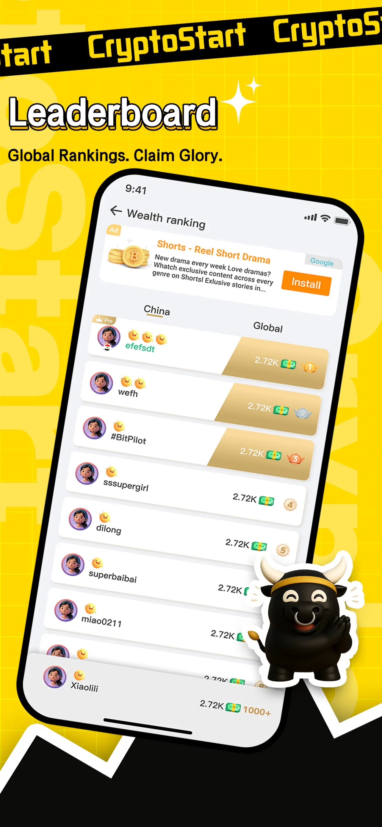 #4. CryptoStart (iOS) Podle: 燦爛星河有限公司(SPLENDID CELESTIAL RIVER LIMITED)