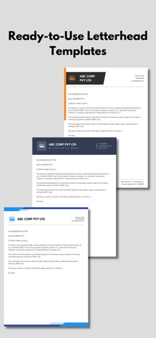 Letterhead Maker Templates iPhone screenshot