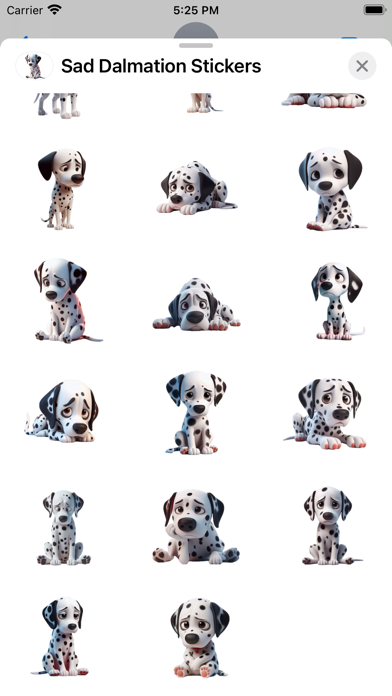 Screenshot #3 pour Sad Dalmation Stickers