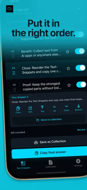 CopyLion: Text Snippets screenshot 2