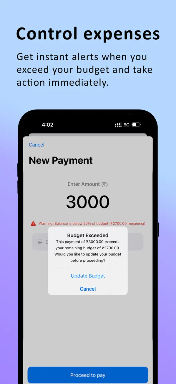 Screenshot #3 pour SmartWallet - Budget Manager