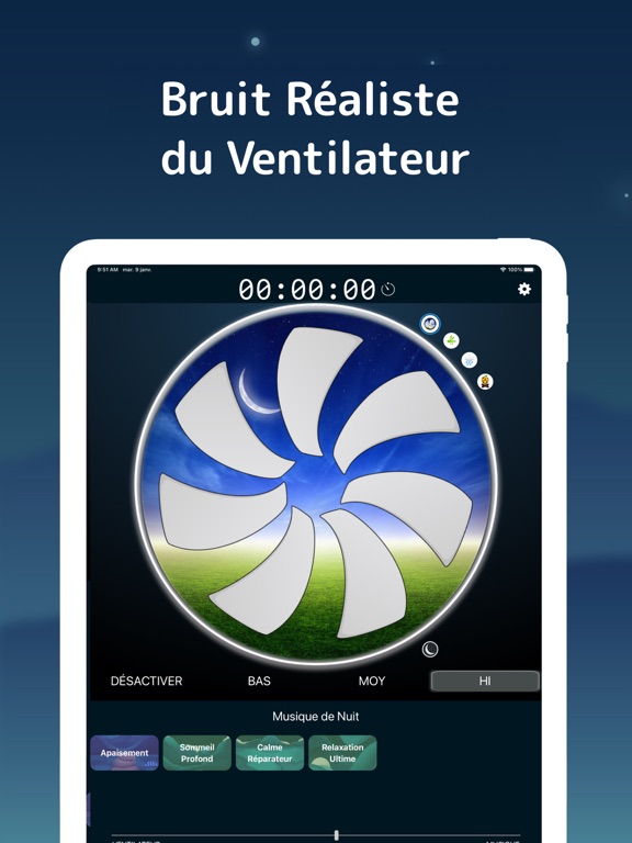 Screenshot #6 pour Calm Bed Time Fan Sound App