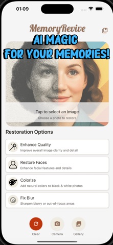 MemoryRevive: AI Photo Restore Screenshot 1 of 6