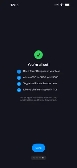 Screenshot von TDInput auf dem iPhone 4