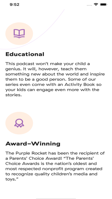 Purple Rocket Podcast Screenshot