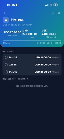 My Payment Reminder screenshot
