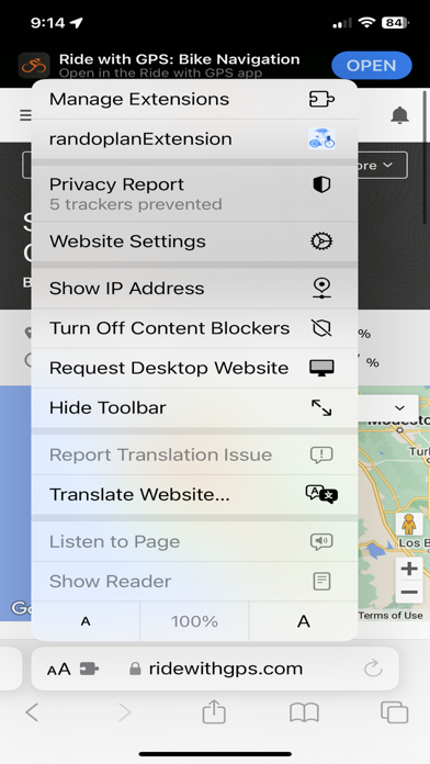 Randoplan extension Screenshot