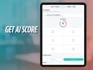 Evalio - AI Interview & CV iPad screenshot
