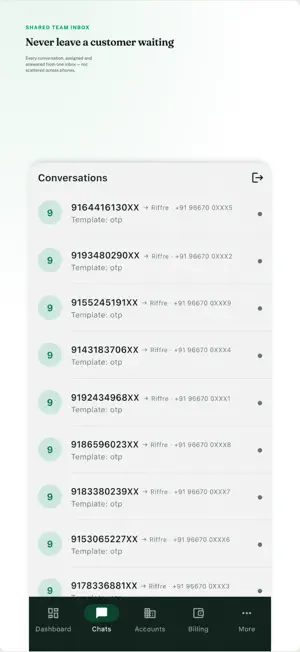 Riffre: WhatsApp Business CRM screenshot 2