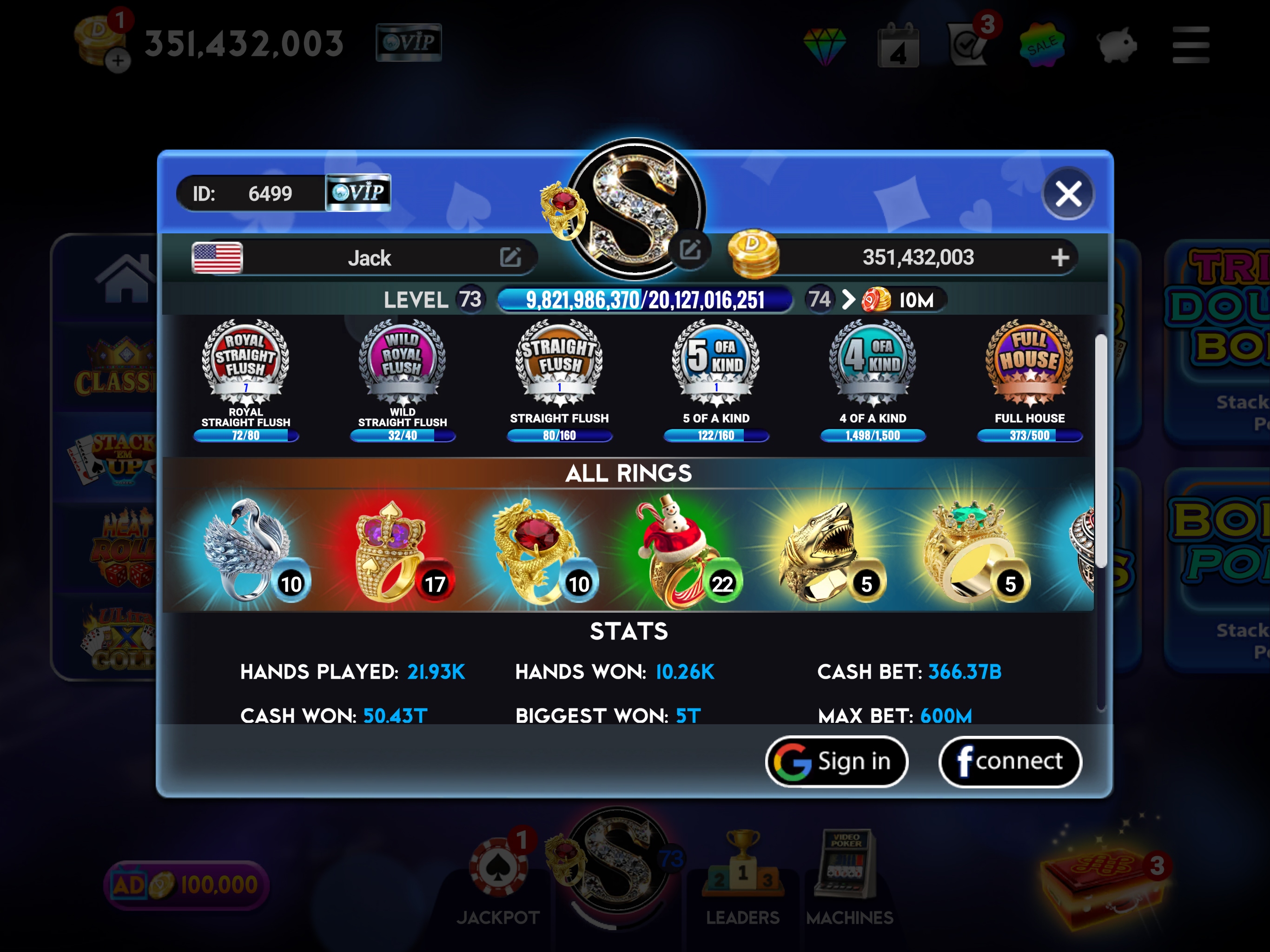 Video Poker: Multi Play Deluxe
