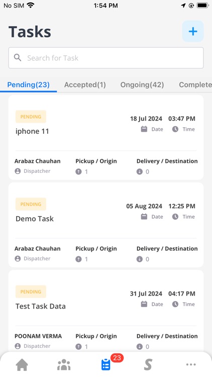 iDispatch - Operator: Work