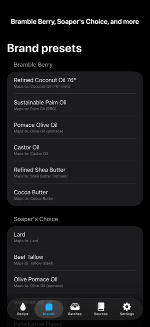 Trace: Soap & Lye Calculator screenshot 3