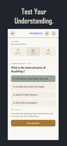 Readology screenshot
