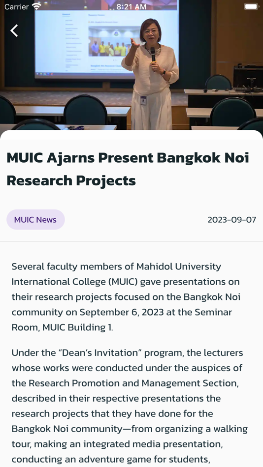 #3. IC-APP (iOS) 由: Mahidol University International College