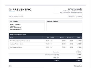 PREVENTIVI EDILI iPad screenshot