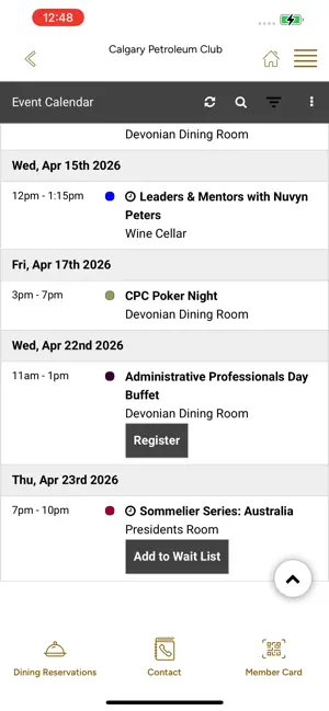 Calgary Petroleum Club screenshot 3