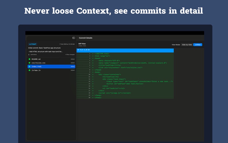 DiffStudio – File Git History screenshot