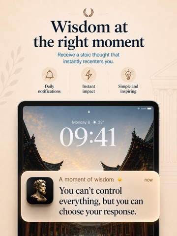 Stoic Daily: Wisdom & Habits iPad screenshot