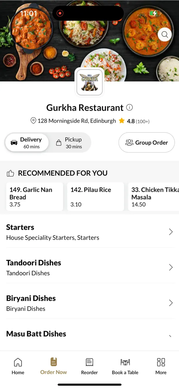 Screenshot #2 pour Gurkha Restaurant.