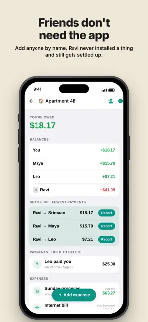 Dutched: Split Expenses screenshot 2