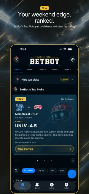 College Football Bet Bot screenshot 2