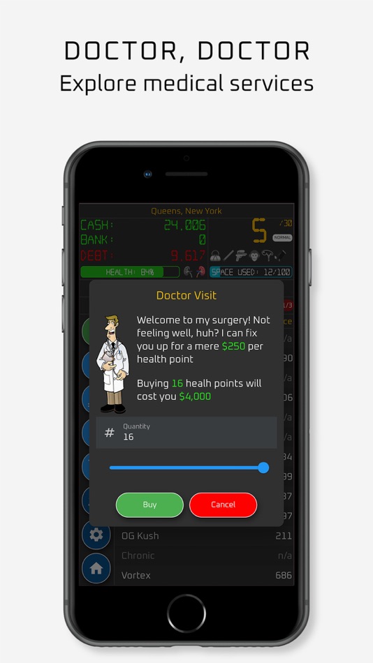 #7. Dope Wars (Weed Edition) Lite (iOS) By: Ian Wall