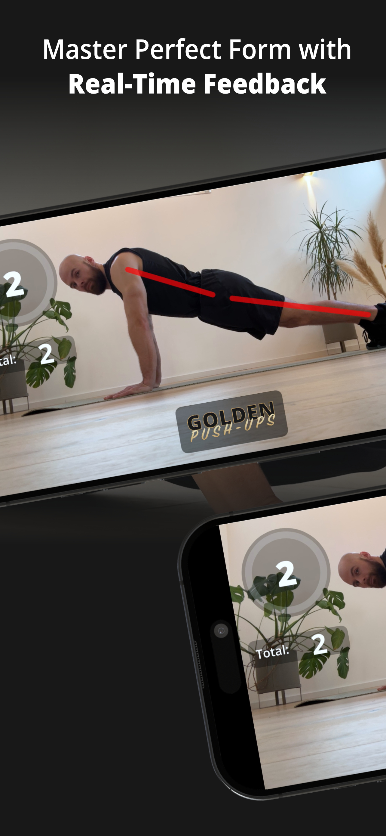 GOLDEN Push Up Pushup Tracker screenshot 9