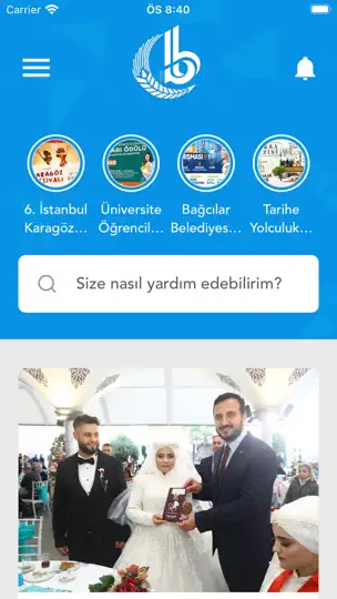 Bağcılar Belediyesi Mobil iPhone Ekran Görüntüsü 1