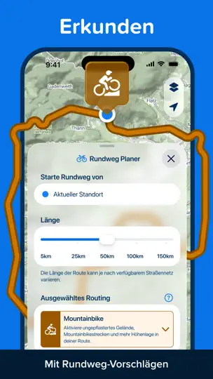 Screenshot von Bikemap: Fahrrad Navi & Karten auf dem iPhone 5