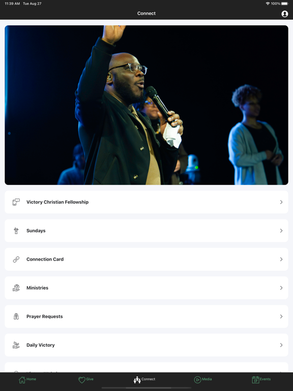 Victory Experience iPad screenshot 2 - Lifestyle app