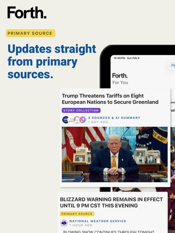 Forth: News From the Source iPad screenshot