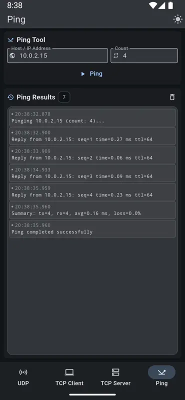 UDP TCP Sender & Receiver screenshot 8 of 8