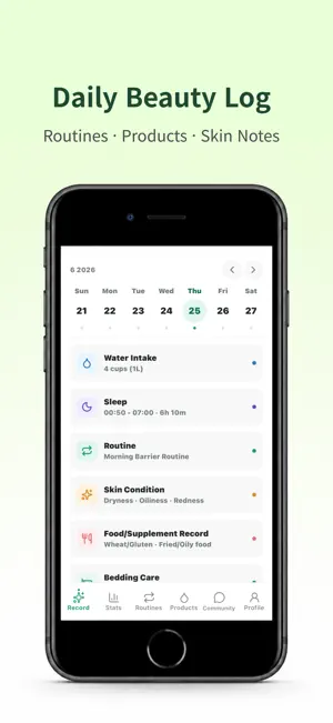SkinPace: Skincare Diary screenshot 2