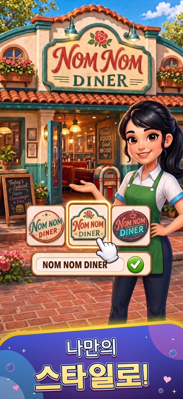 Nom Nom Town: Restaurant Game iOS Mod IPA screenshot 2 - iOS game interface