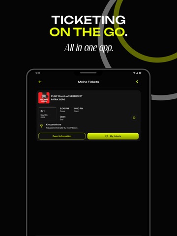 stagedates iPad screenshot