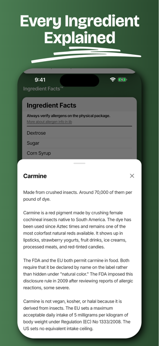 iib - Ingredient Scanner Screenshot 5 of 5