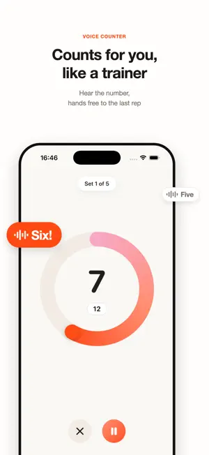 Rep Counter: Voice Workout screenshot 1