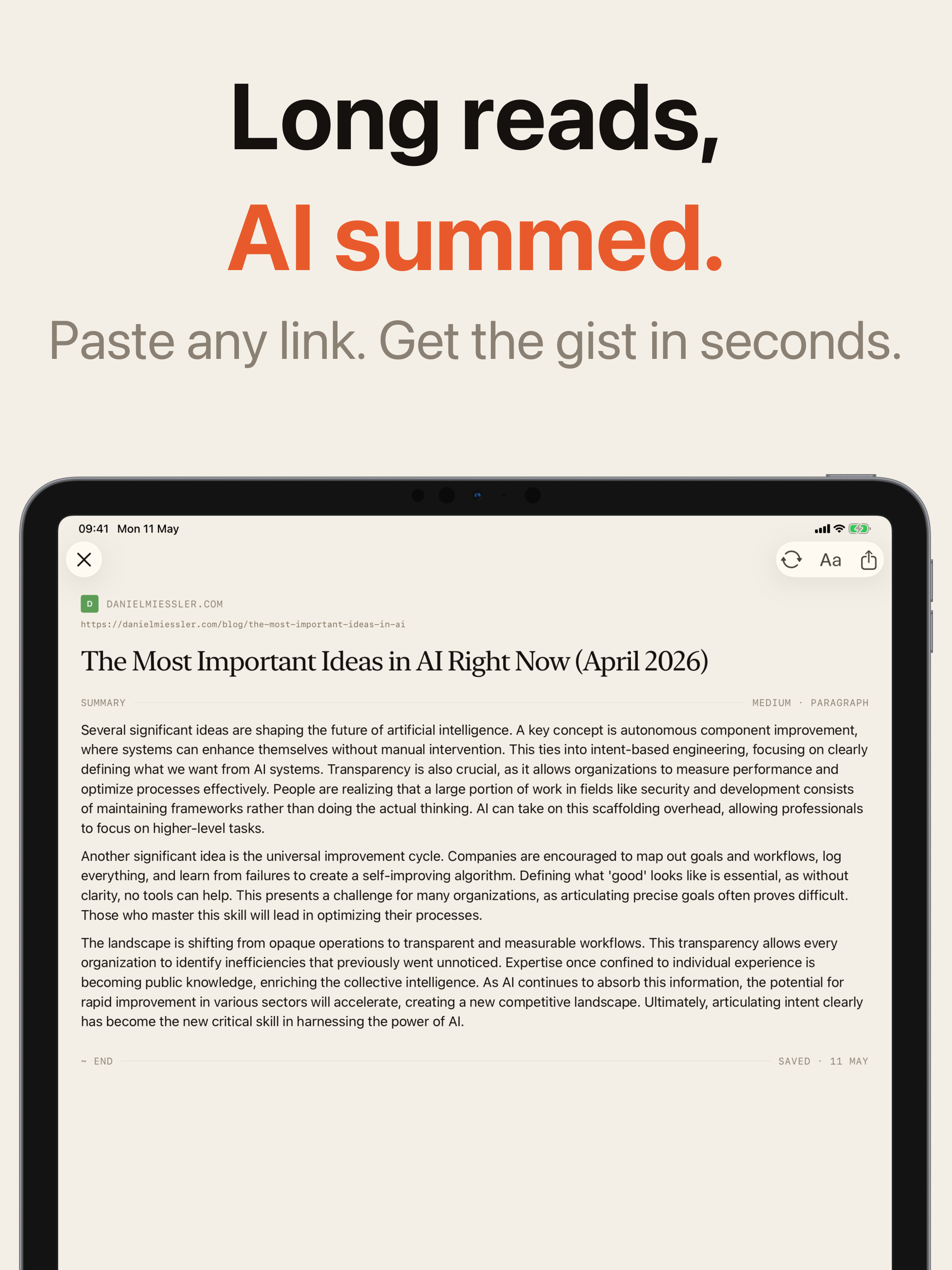 Margin: AI Summarize Articles screenshot 5
