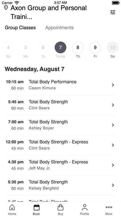 The Fitness Loft/Axon Training Screenshot 2 - AppWisp.com The Fitness Loft/Axon Training Screenshot 2 - AppWisp.com