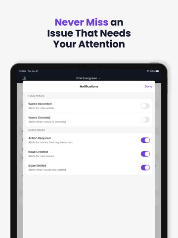 Restore: Guest Issue Tracking iPad screenshot