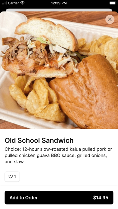 Kono's To Go iPhone screenshot 3 - Food & Drink app