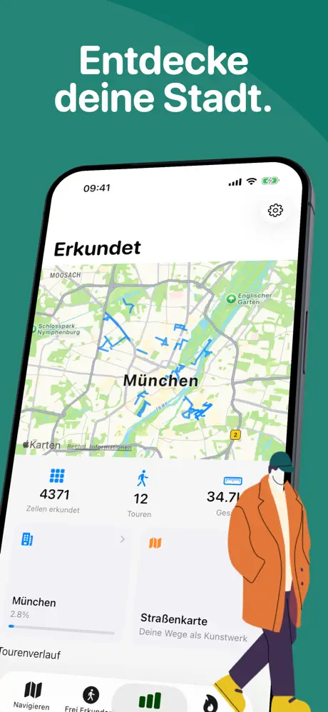 &Uuml;ber Umwege - Stadt erkunden 城市绕行探索应用截图